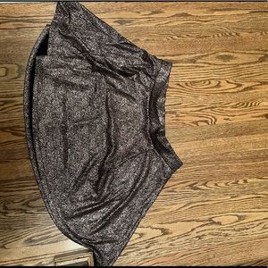 Torrid size 1 black and gold speckled skater skirt